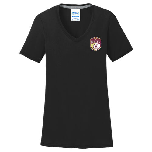 NYSA - Ladies Performance Blend V Neck Tee Thumbnail
