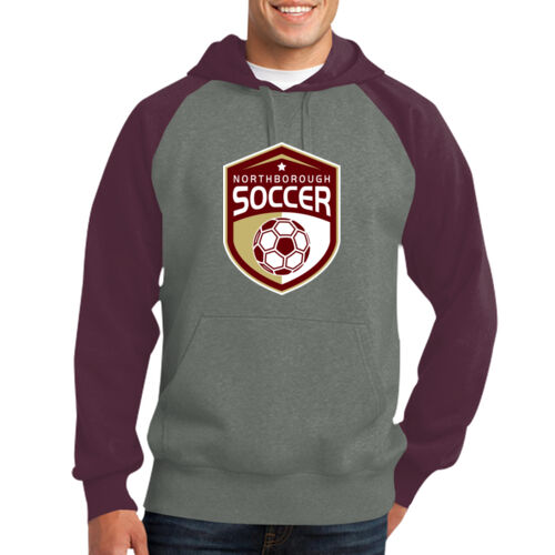 NYSA - Raglan Colorblock Pullover Hooded Sweatshirt Thumbnail